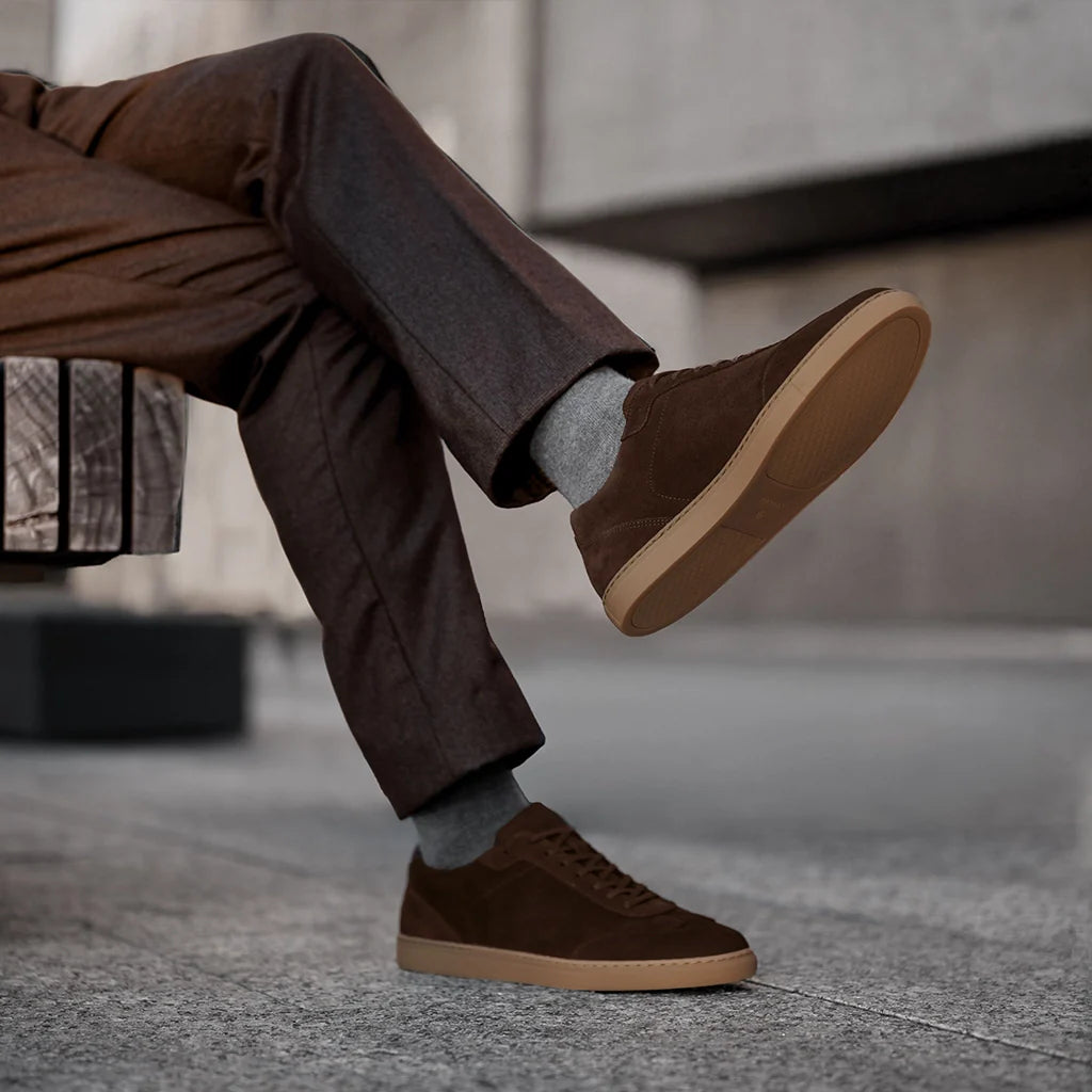 Man wearing business casual shoes