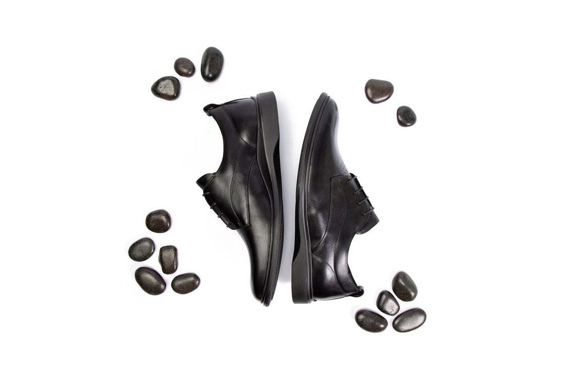 Black dress shoes for men