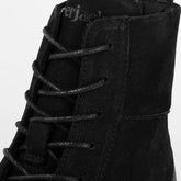 The Boot in Midnight by Amberjack - close up of A-grade nubuck leather