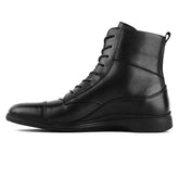 The Boot by Amberjack in Obsidian Black Leather - Medial View