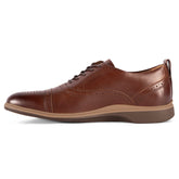 The Cap-Toe in Chestnut Brown by Amberjack - Medial View