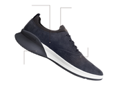 The Hybrid in Cobalt Blue Nubuck - Product Diagram