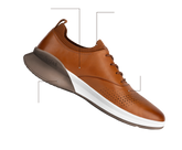 The Hybrid in Honey Tan Leather - Product Diagram
