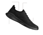 The Hybrid in Midnight Black Nubuck - Product Diagram
