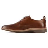 The Original Dress Shoe by Amberjack in Chestnut Brown Leather - Medial View