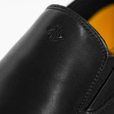 Vertically Source A-Grade Leather Obsidian Slip-On