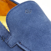 Italian Suede on Cobalt Loafer
