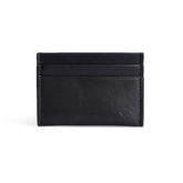 Full-Grain Leather Wallet in Obsidian front view