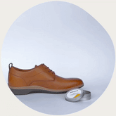 Gif of Leather Polish being applied to shoe